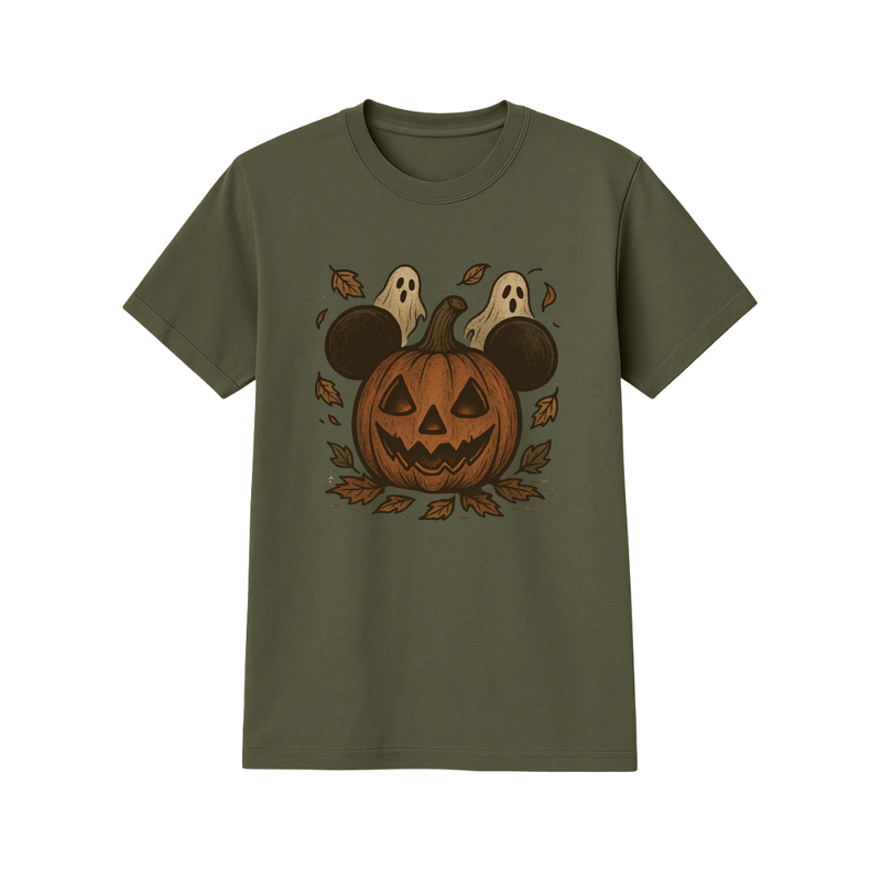 Fall/Spooky Season Tee | Olive