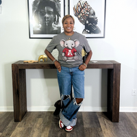 Elephant Game Day Tee | Charcoal