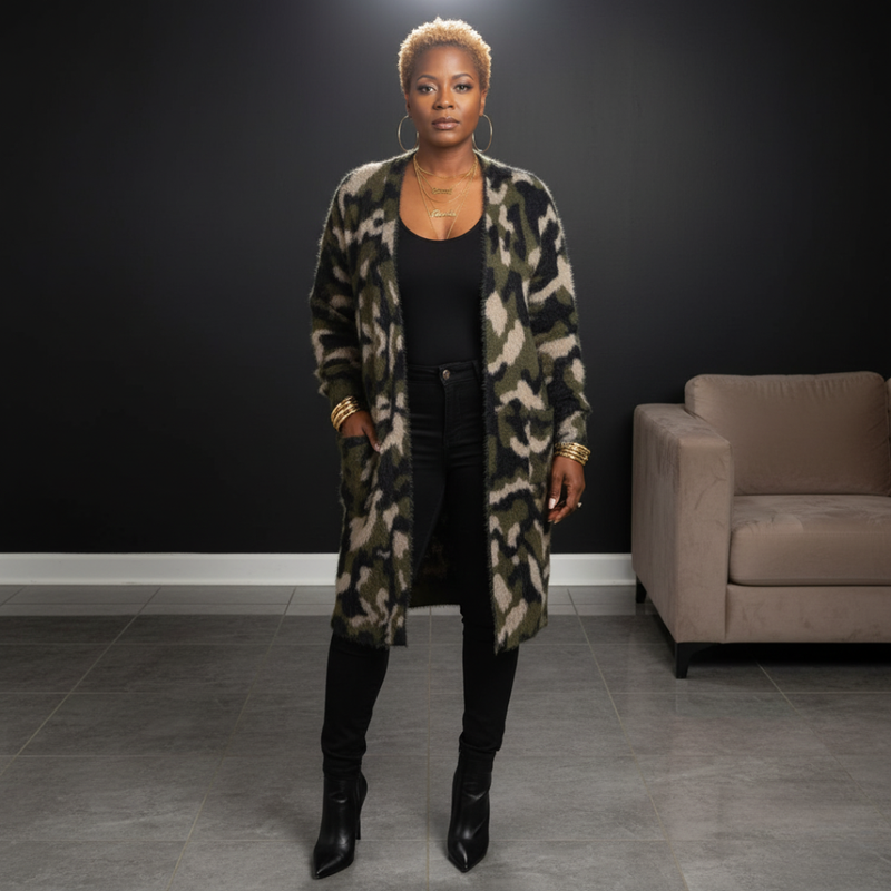 Camouflage Cardigan