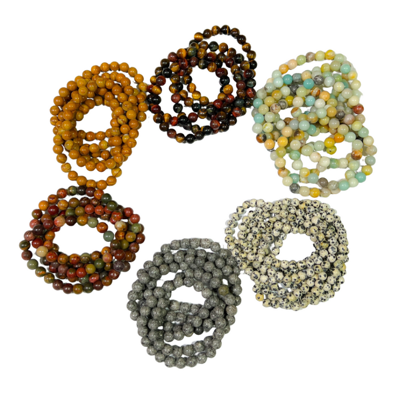 natural stone beaded bracelets