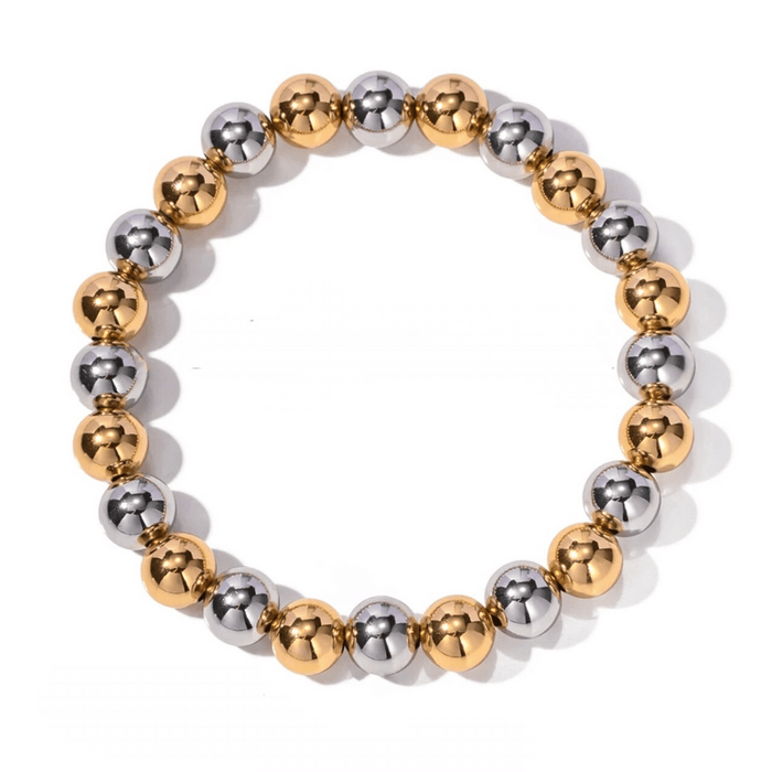 Two Tone Beaded Bracelet