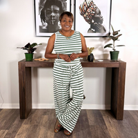 Striped Lounge Set | Green