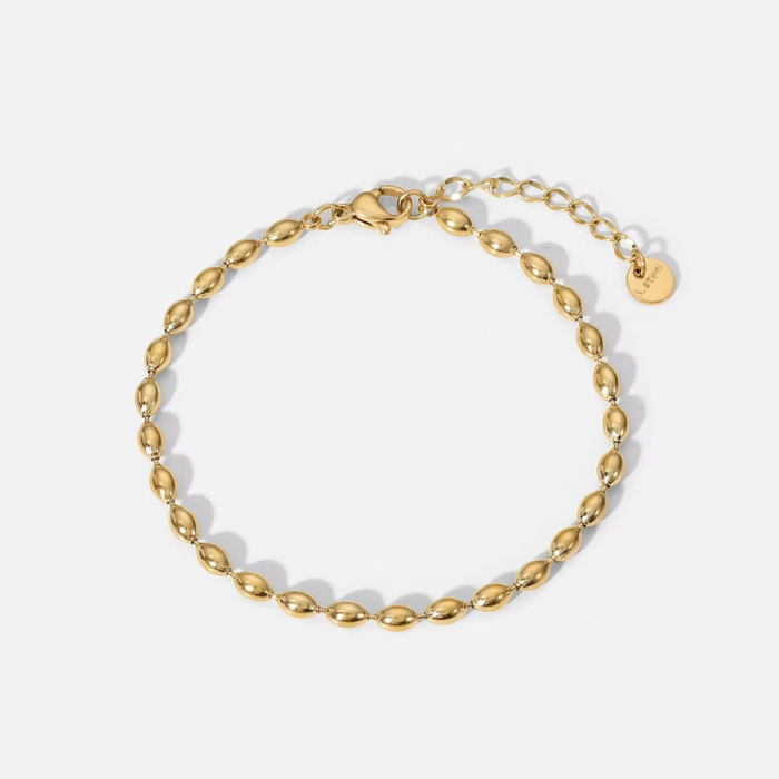 'Dru' Oval Beaded Bracelet