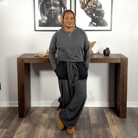 Ribbed Lounge Pants Set