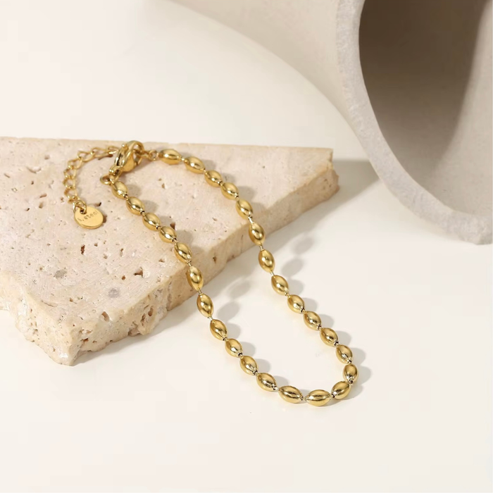 'Dru' Oval Beaded Bracelet