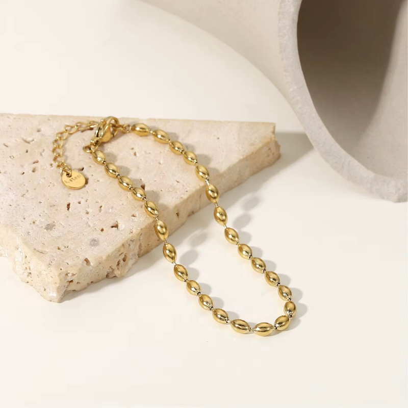 'Dru' Oval Beaded Bracelet