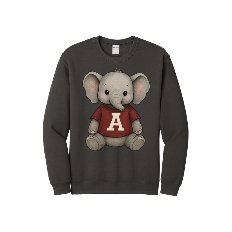 Elephant Game Day Sweatshirt | Charcoal