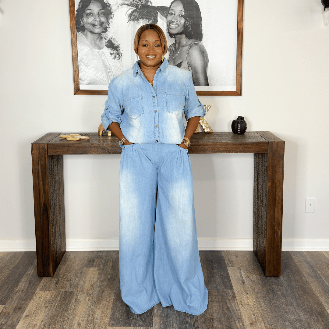 Pantalón Palazzo Pantalones Jeans Saga Falabella Mom Jeans