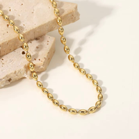 'Tia' Oval Beaded Necklace