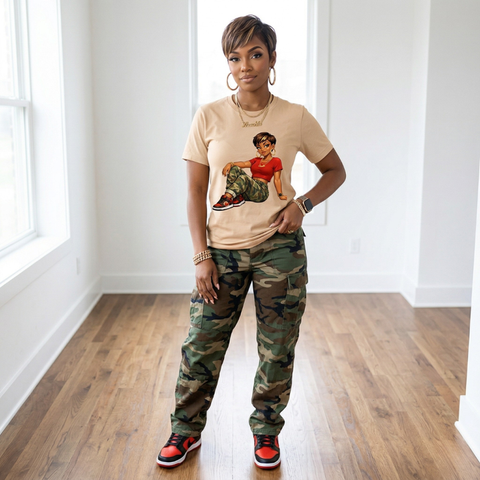 'Charlie Love' Graphic T-Shirt | Tan