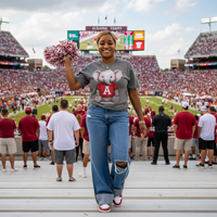 Elephant Game Day Tee | Charcoal