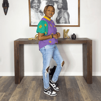 Sequin Fleur De Lis Mardi Gras Top