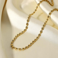 'Tia' Oval Beaded Necklace