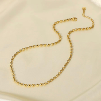 'Tia' Oval Beaded Necklace
