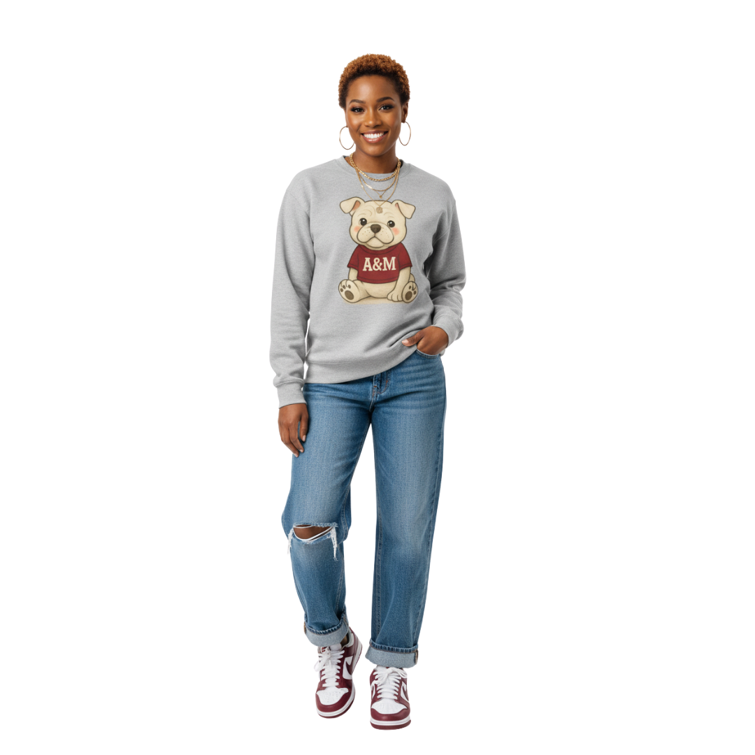 Bulldog Game Day Sweatshirt | Gray