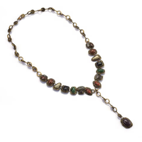 'Jerri' Gemstone Wrap Necklace