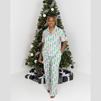 'Tis The Season' Pajama Set | Xmas Tree Print