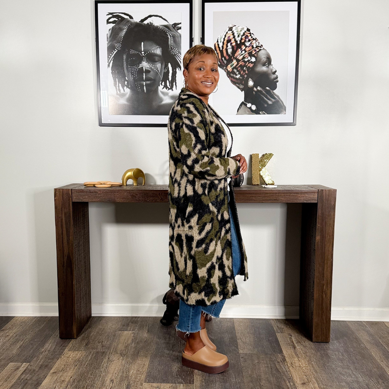 Camouflage Cardigan