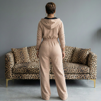 Hooded Jumpsuit | Taupe