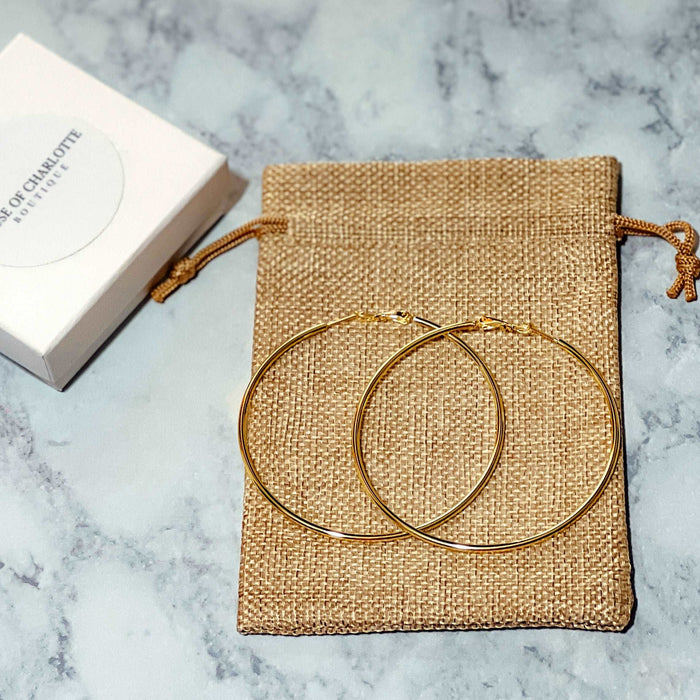 gold filled hoop earrings