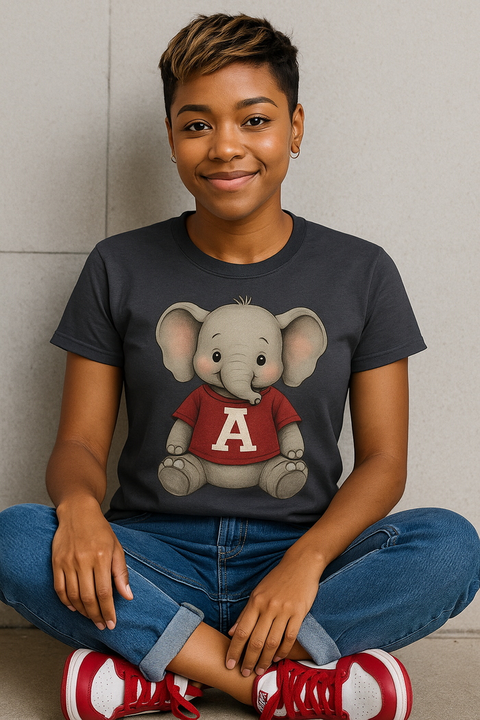 Elephant Game Day Tee | Charcoal