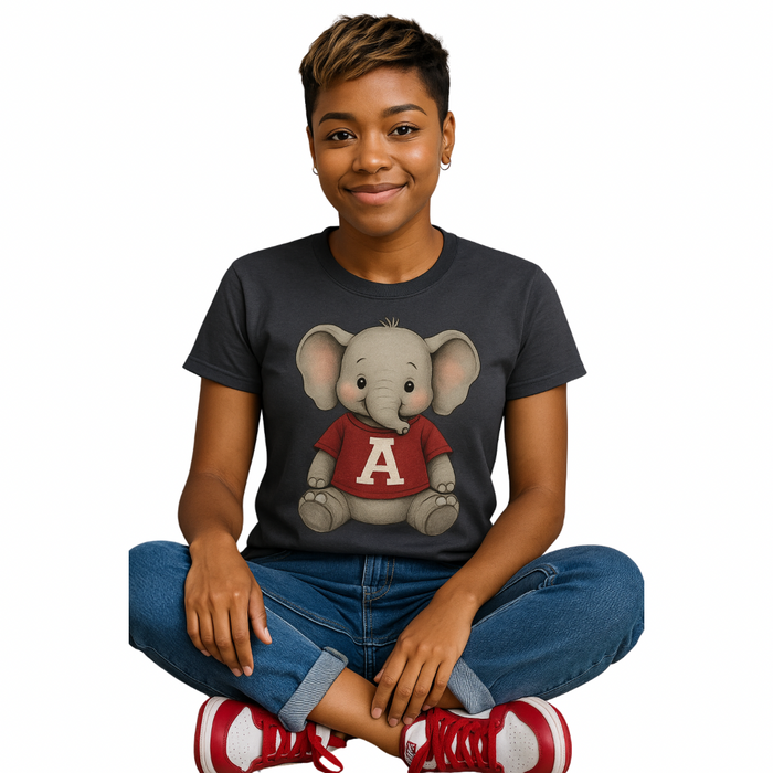 Elephant Game Day Tee | Charcoal