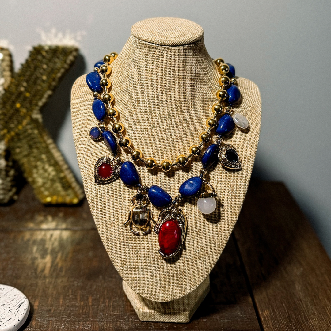 'Nicole' Beaded Charm Necklace