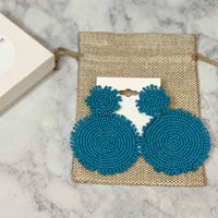 'Morgan' Beaded Drop Earrings - Mini-House of Charlotte Boutique