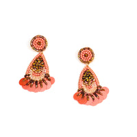 Beaded Teardrop Earrings