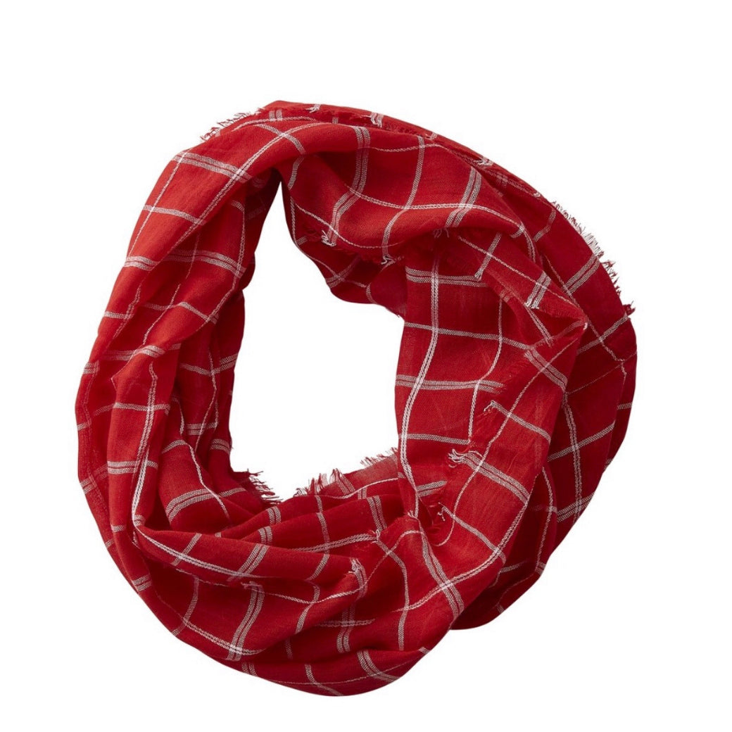 Game Day Plaid Infinity Scarf-House of Charlotte Boutique