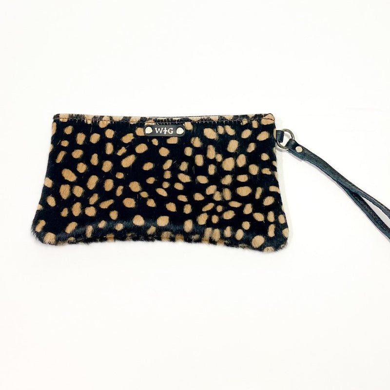 Exotic Print Cowhide Wristlets-House of Charlotte Boutique