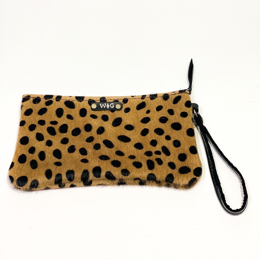 Exotic Print Cowhide Wristlets-House of Charlotte Boutique